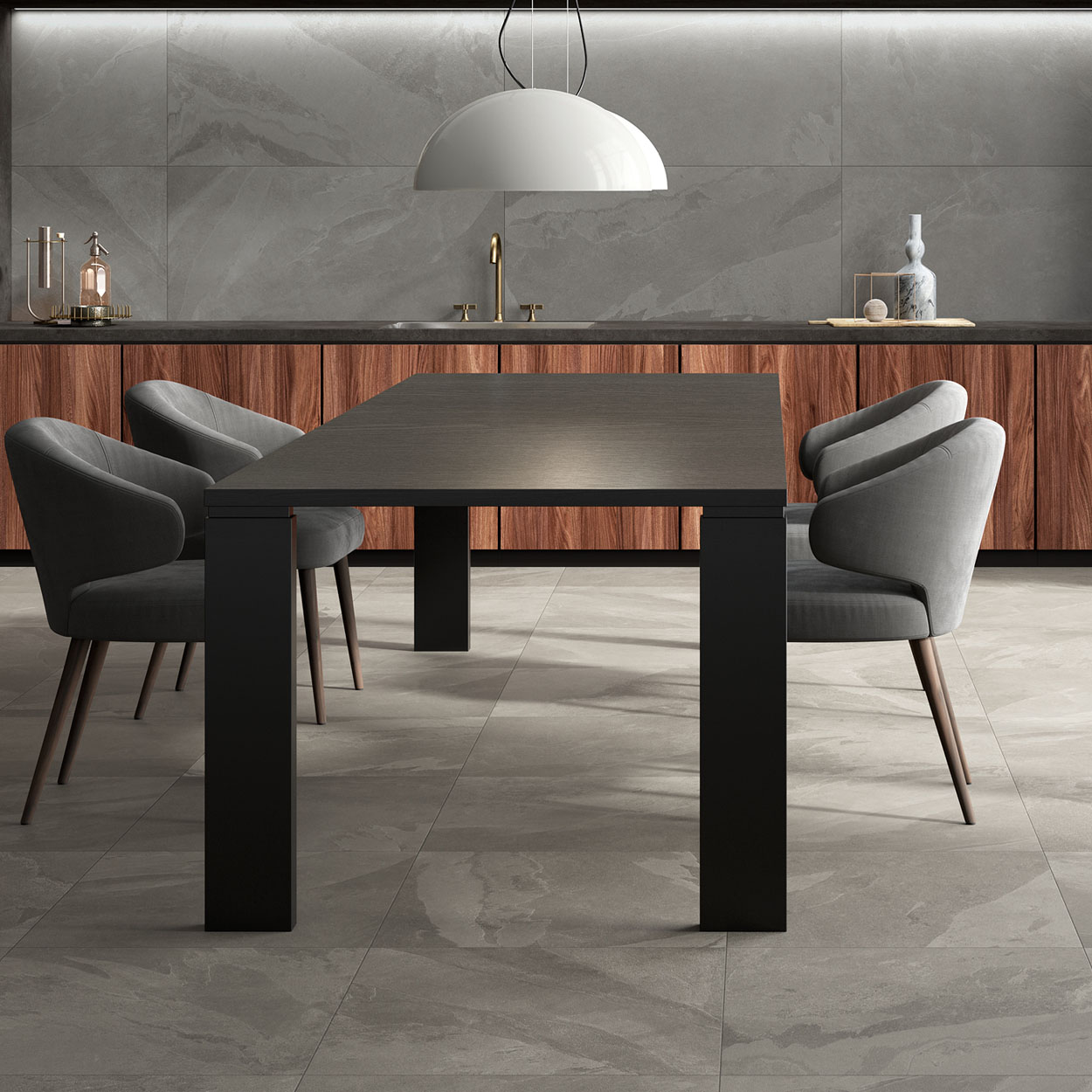 Unicom Starker Brazilian Slate Silk Grey Vloertegel 30x60cm